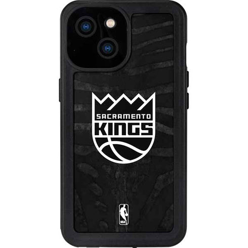 NBA Sacramento Kings Animal Print iPhone 15 Waterproof Case
